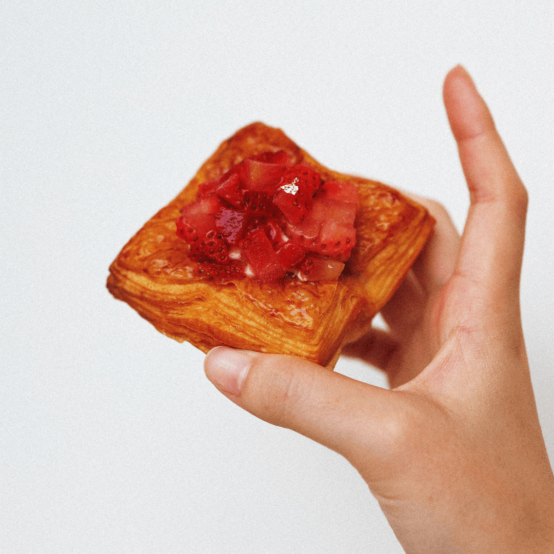 Vanilla Strawberry Danish 