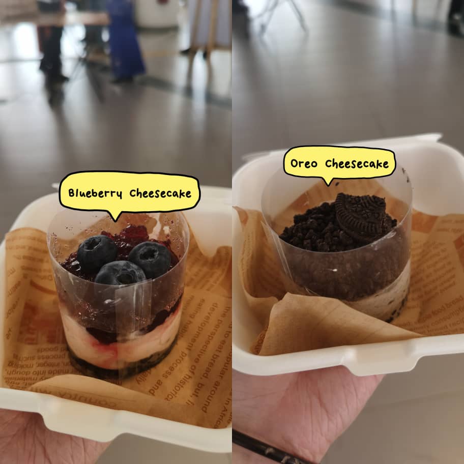 Blueberry Cheesecake and Oreo Cheesecake 